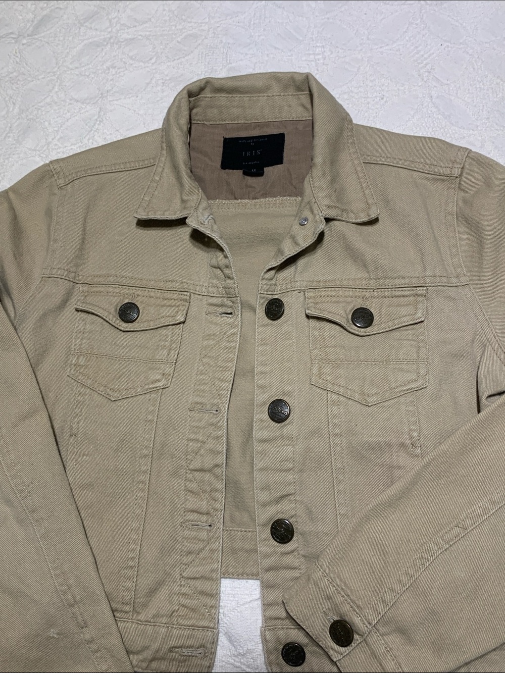 iris Men’s Light Tan Denim Shirt Jacket